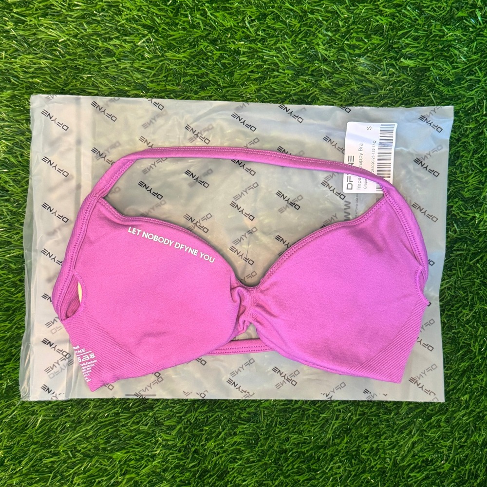 Dfyne impact strappy bra grape small - Picture 3 of 4